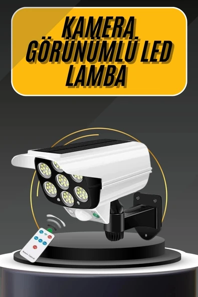 Led Lamba-güneş Paneli Destekli Uzaktan Kumandalı Solar Led Lamba ürün görseli 1