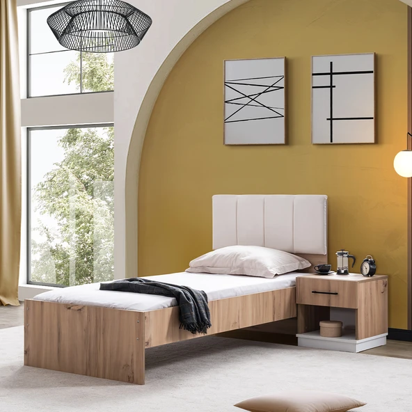 Karyola, Efes Başlıklı Karyola 90x190 ürün görseli 1