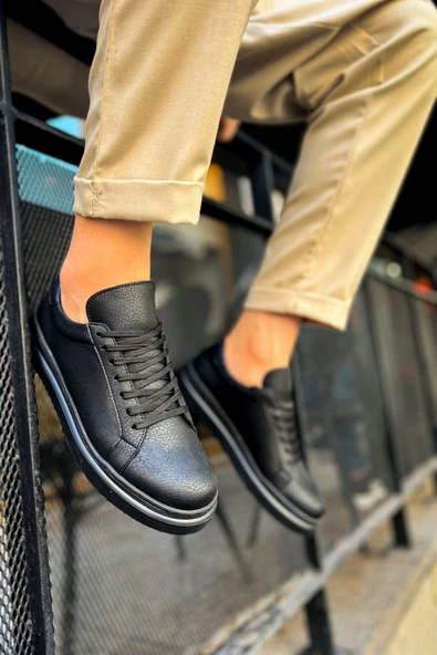 MN979 - Santoni CRT Spor Erkek Ayakkabı SIYAH ürün görseli 1