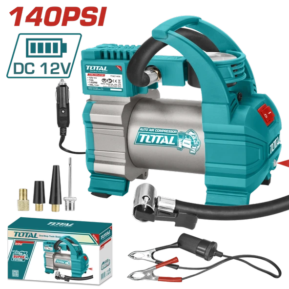TOTAL ARAÇ HAVA KOMPRESÖRÜ 140 PSI TTAC14061 ürün görseli 1