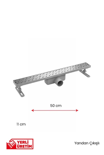 Gama Yandan Çıkışlı Lineer Süzgeç Duş Kanalı Banyo Gideri 50 cm ürün görseli 1