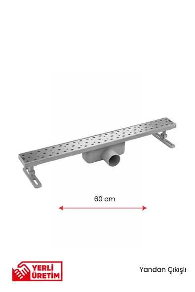 Gama Yandan Çıkışlı Lineer Süzgeç Duş Kanalı Banyo Gideri 60 cm ürün görseli 1