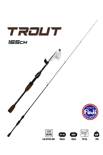 Trout 165cm 05-6gr Teleskopik Alabalık Kamışı ürün görseli 1