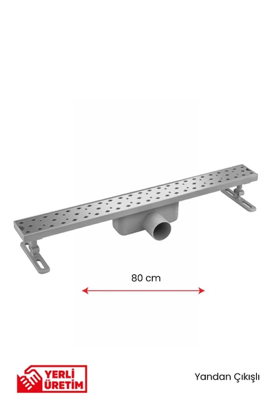 Gama Yandan Çıkışlı Lineer Süzgeç Duş Kanalı Banyo Gideri 80 cm ürün görseli 1