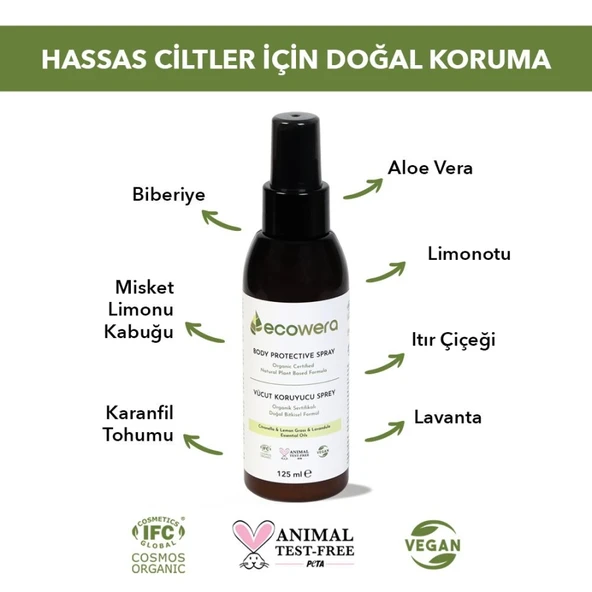 Ecowera Vücut Koruyucu Sprey 125ml - Resim 2