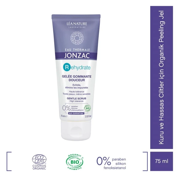 Eau Thermale Jonzac Kuru ve Hassas Ciltler için Organik Peeling Jel 75ml ürün görseli 1