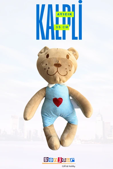 Bonjour Gift & Hobby Uyku Arkadaşım 35 cm Peluş Kalpli Aslan CE Belgeli 0+ ürün görseli 1