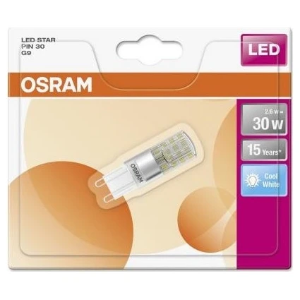 Osram Led Star Pın30 G9 2.6W 4000K Soluk Beyaz Işık Led Ampul ürün görseli 1