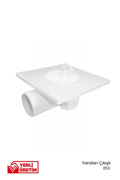 Gama Yandan Çıkışlı Yer Süzgeci Banyo Balkon Gideri ürün görseli 1