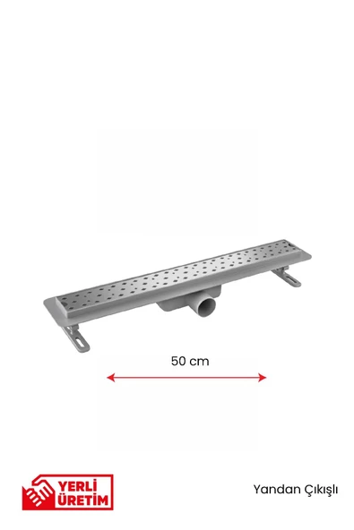 Gama Seramik Uyumlu Yandan Çıkışlı Lineer Süzgeç Duş Kanalı 50 cm ürün görseli 1