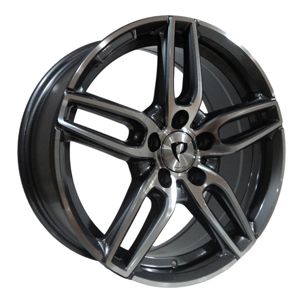 AKD-A5434-01-1 8.0x18" 5x112 ET45 66.56 Gun Machined 18 İnç Jant Takımı (4 Adet) ürün görseli 1