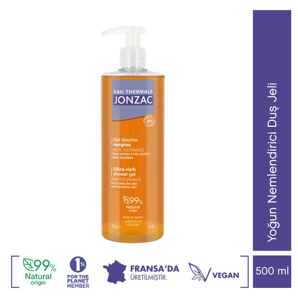 Jonzac High Tolerance Ultra-Rich Shower Gel 500 ml ürün görseli 1