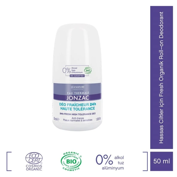 Eau Thermale Jonzac Hassas Ciltler için Fresh Organik Roll–on Deodorant 50ml ürün görseli 1