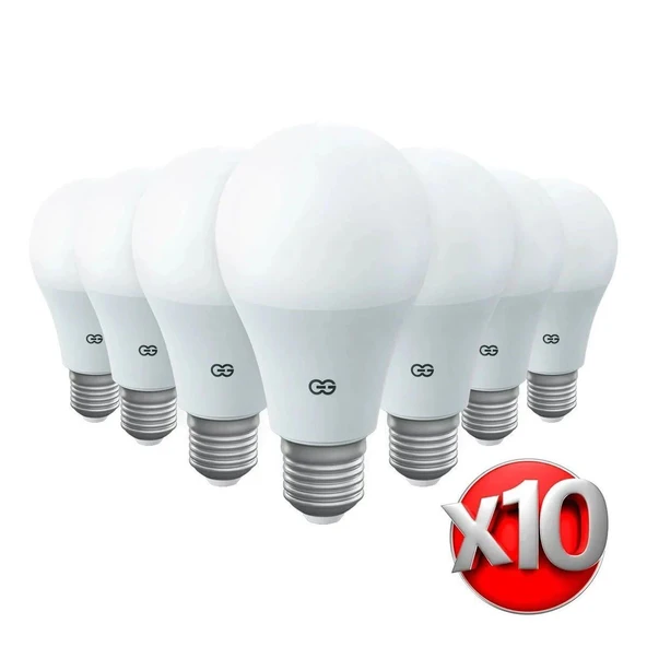 Günsan 10'lu LED Ampul 7W Gün Işığı E27 (4000K 220-240V) ürün görseli 1