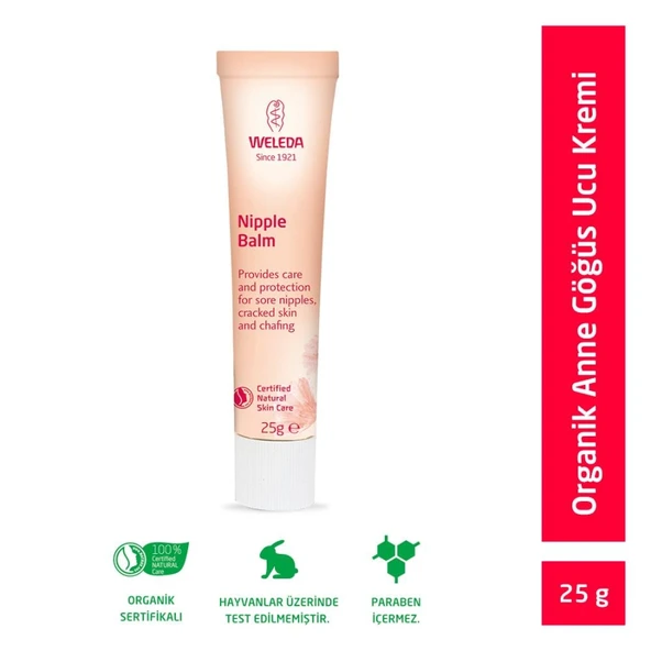 Weleda Organik Göğüs Ucu Bakım Kremi 25gr ürün görseli 1