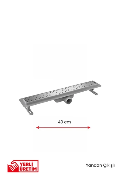 Gama Seramik Uyumlu Yandan Çıkışlı Lineer Süzgeç Duş Kanalı 40 cm ürün görseli 1
