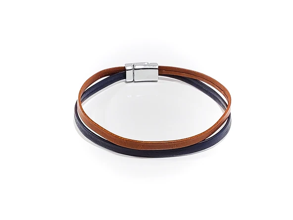 Vortex Saddle – Gerçek Deri Minimal Erkek Bileklik-50-663 - Resim 2
