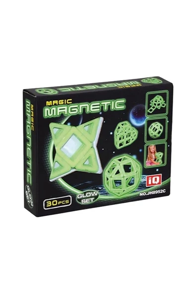 Toyaş Magic Magnetic 30 Parça Sihirli Karanlıkta Parlayan Manyetik Mini Şekiller ürün görseli 1