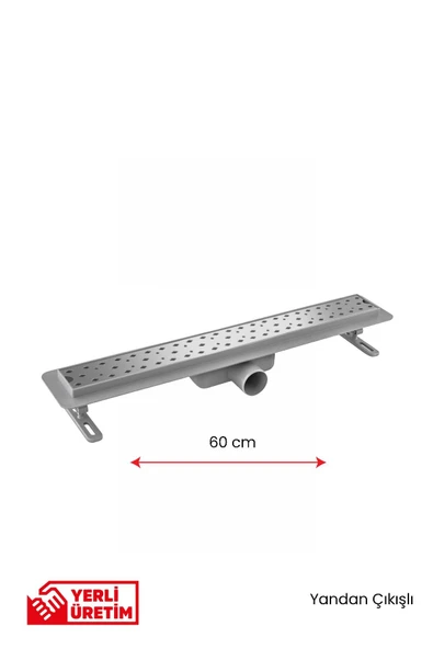 Gama Seramik Uyumlu Yandan Çıkışlı Lineer Süzgeç Duş Kanalı 60 cm ürün görseli 1