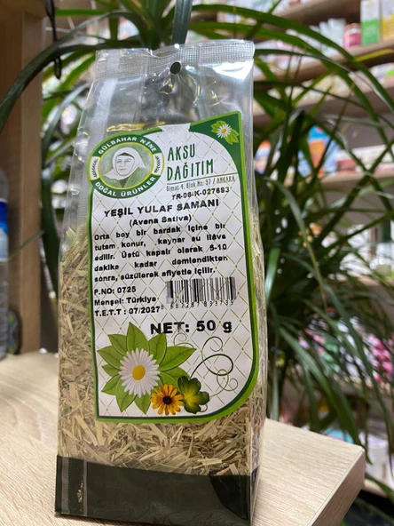Aksu Dağıtım Yeşil Yulaf Samanı 50 Gr ürün görseli 1