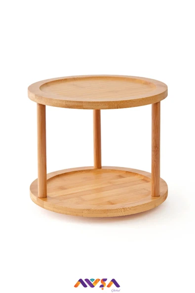 AVŞA Global 2 Katlı Bambu Dönen Stand / Organizer - Resim 2