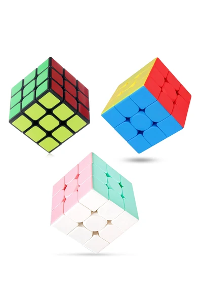 Toyaş 3 adet Speed Cupe Küp Zeka Küpü 3x3 Hız Küpü,Fidget Oyuncak Seyahat Zeka Oyunu ürün görseli 1