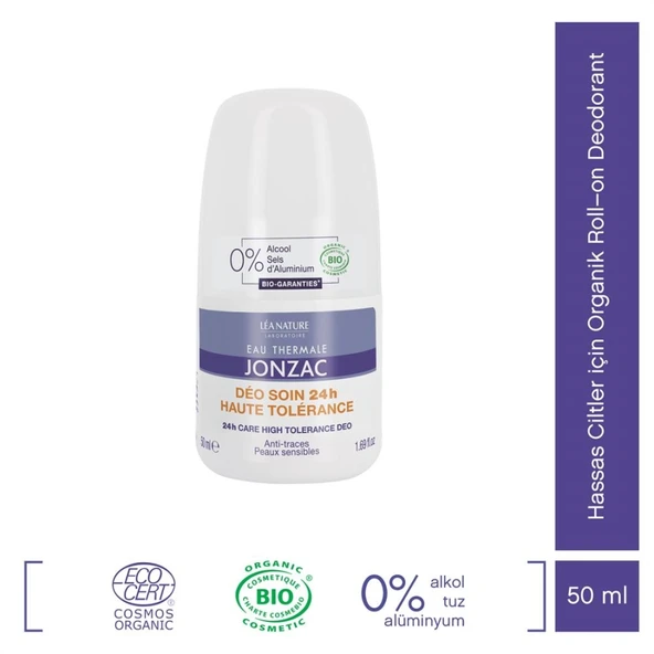 Eau Thermale Jonzac Hassas Ciltler için Organik Roll–on Deodorant 50ml ürün görseli 1