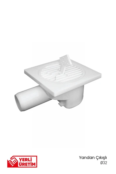 Gama Yandan Çıkışlı Yer Süzgeci Banyo Balkon Gideri ürün görseli 1