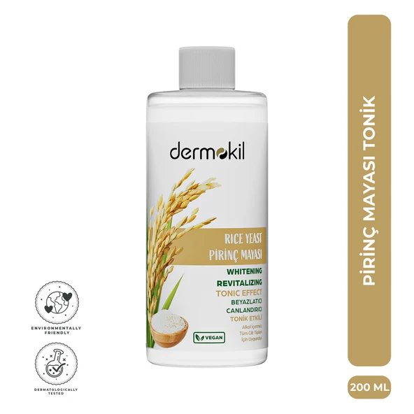Dermokil Pirinç Mayası Beyazlatıcı Canlandırıcı Tonik 200 ml ürün görseli 1