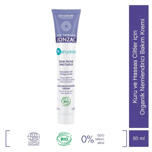Eau Thermale Jonzac Rich Kuru ve Hassas Ciltler için Organik Nemlendirici Bakım Kremi 50ml ürün görseli 1