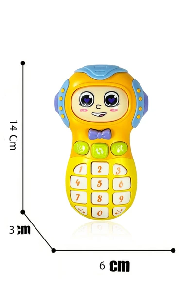 Toyaş Işıklı ve Müzikli CepTelefonu Bebek  Müzikli Oyuncak  CepTelefonu Bebek Oyuncak ürün görseli 1