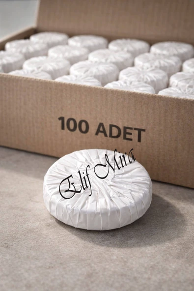 100 Adet 15 gr Mini Otel Sabunu – Pile Sargılı Buklet Yuvarlak Misafir Sabunu ürün görseli 1