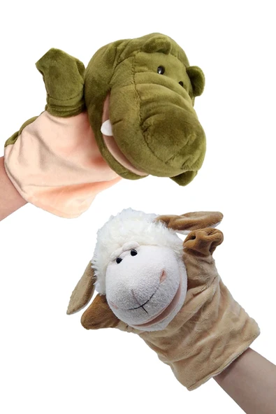 Toyaş Eğitici ve Eğlenceli Peluş Kukla Seti Ağzı Hareket Edebilen Kukla Oyun Seti ürün görseli 1