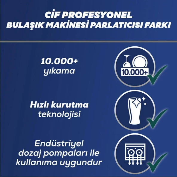 CIF PRO END.BULASIK MAK.PARLATICISI 10 LT - Resim 3