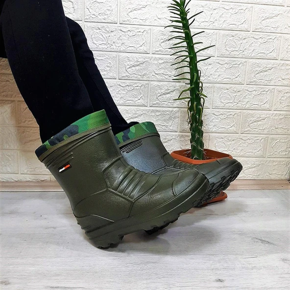 Akinalbella 026 Eva Kısa 23cm Hafif Çoraplı Avcı Balıkçı Günlük Çizme ürün görseli 1