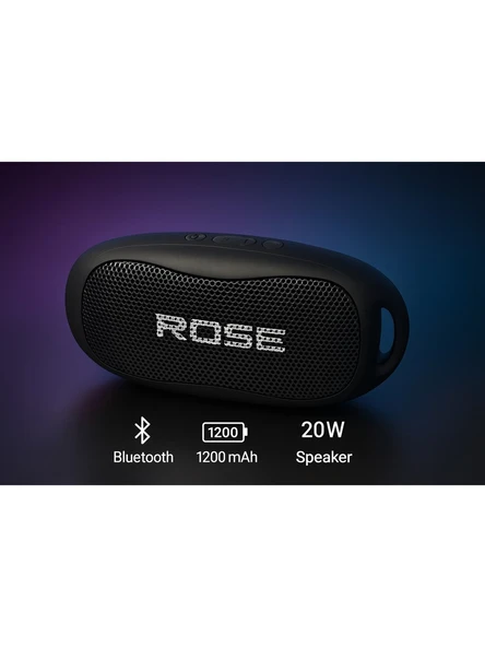Rose SP-501 Taşınabilir Şarjlı Bluetooth Hoparlör - Siyah ürün görseli 1