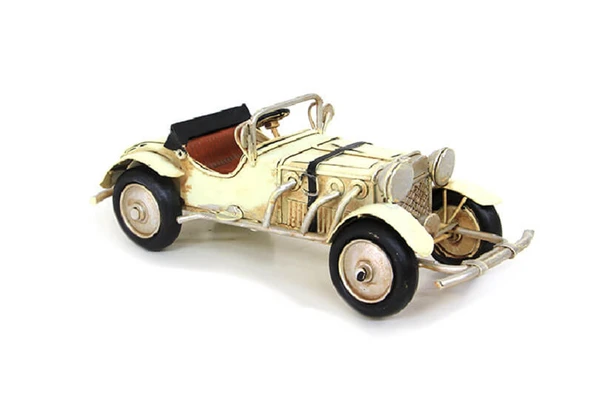 Dekoratif Nostaljik Üstü Açık Metal Araba C0297-M181 ürün görseli 1