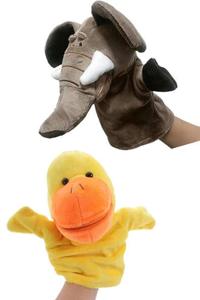 Toyaş Eğitici ve Eğlenceli Peluş Kukla Seti Ağzı Hareket Edebilen Kukla Oyun Seti ürün görseli 1