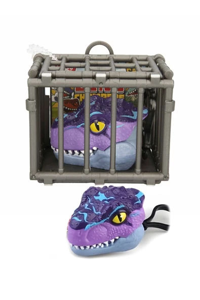 Toyaş Kafeste T-Rex Mini Dinozor Arabası Anahtarlık Oyuncak Çek Bırak Dinozor ürün görseli 1