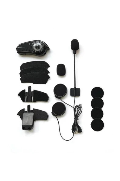 AVŞA Global BT35 with light Rgb Renkli Işıklı ve Yüksek Sesli Bluetooth Kask Intercom Motosiklet Interkom ürün görseli 1
