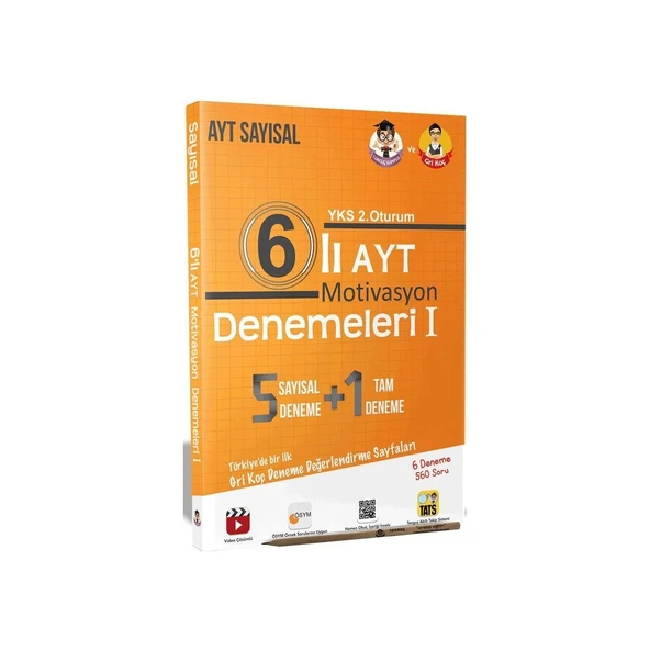 Tonguç Akademi 12. Sınıf 6’lı AYT Motivasyon Denemeleri I - Sayısal ürün görseli 1