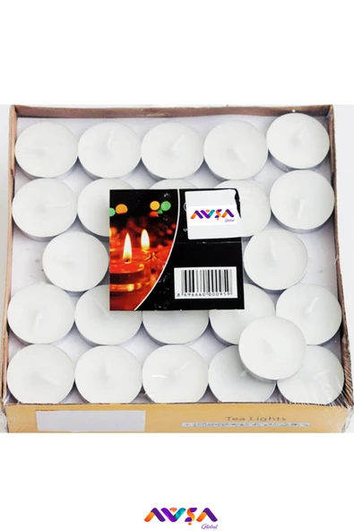 AVŞA Global 25'Li Tea Light / Yüzen Mum / Buhurdanlık Mum ürün görseli 1