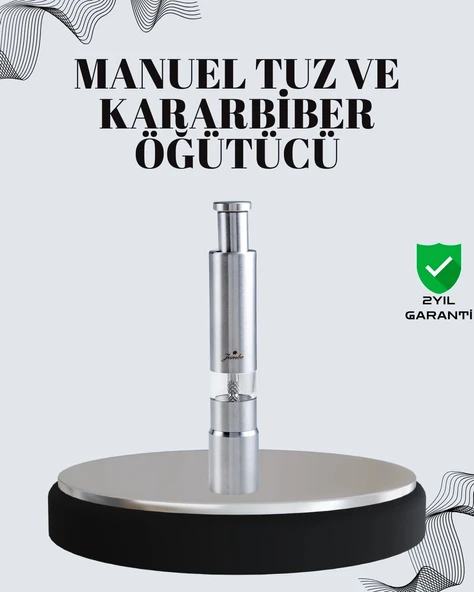 Tuz Ve Kararbiber Öğütücü - Şeffaf Akrilik Hazne ürün görseli 1