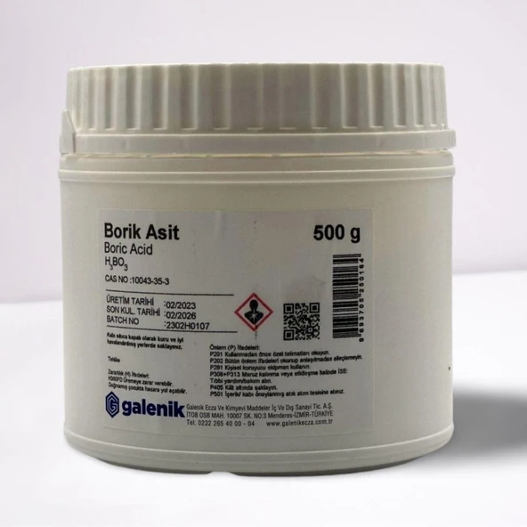 Galenik Borik Asit (Acıde Borıque) 500 Gr ürün görseli 1