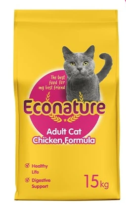 Econature Tavuklu Yetişkin Kedi Maması 15 Kg ürün görseli 1