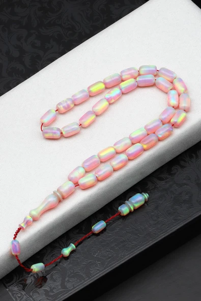 Opal Doğal Taş Tesbih 5 x 9 mm Kapsül Kesim - T-1629 ürün görseli 1