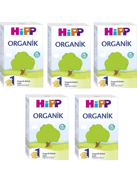Hipp Organik 1 Bebek Sütü 300 gr 5 Adet ürün görseli 1