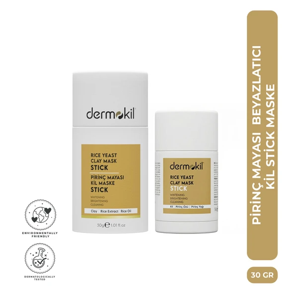 Dermokil Pirinç Mayası Beyazlatıcı Stick Kil Maskesi 30 g ürün görseli 1
