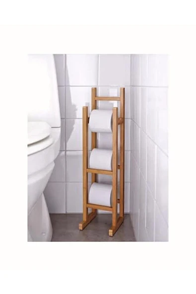 Sele Home MİEN Bambu Tuvalet Kağıtlığı ürün görseli 1
