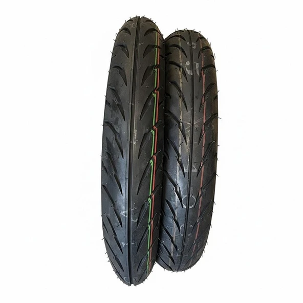 Duro HF918 100/90-14 57P + 90/90-14 46P Tubless Motosiklet Lastiği Takım 2025 ürün görseli 1